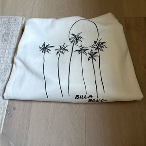 Billabong White Palm Tree Sweatshirt
